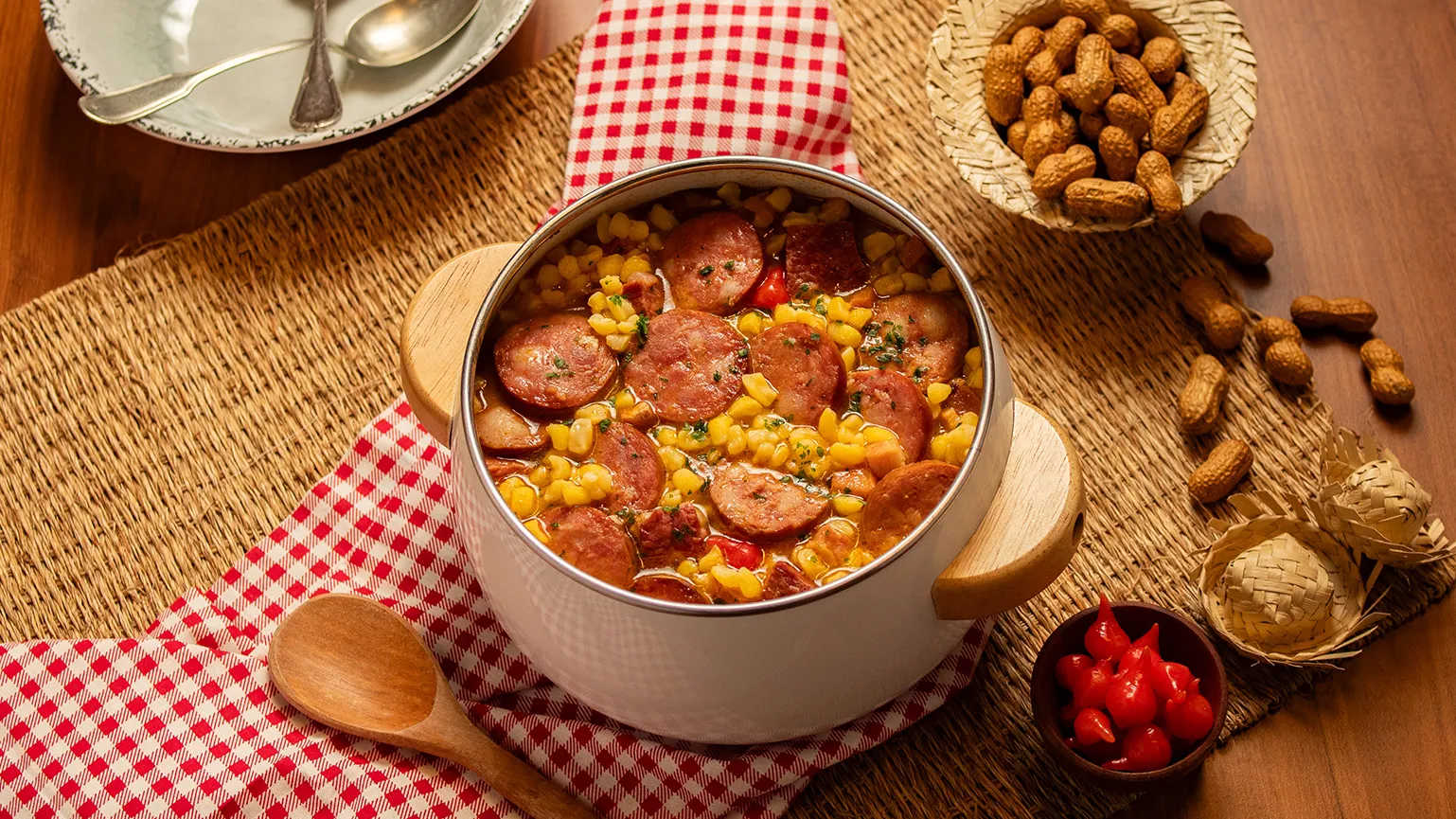 foto da receita Mungunzá Salgado com Calabresa