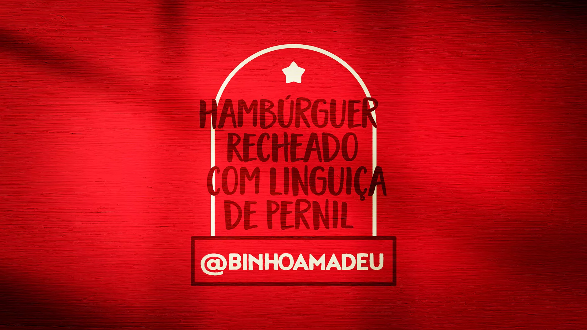 foto da receita Hambúrguer recheado com linguiça de pernil