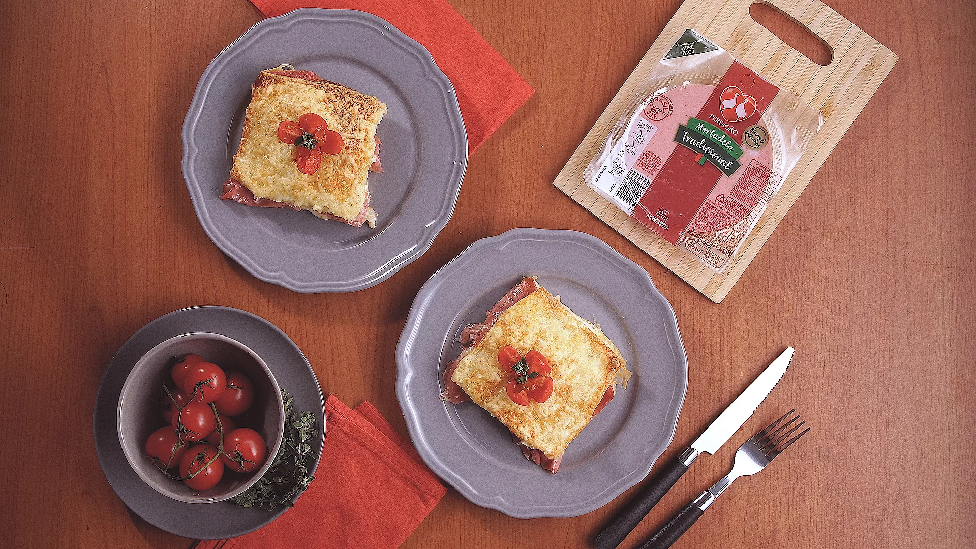 foto da receita Sanduíche de Forno com Mortadela Tradicional