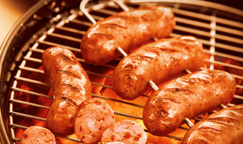 Linguiça Toscana Na Brasa e Antepasto de Pimentão