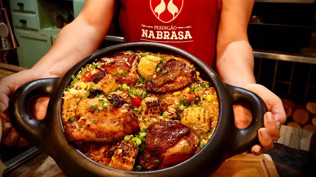 foto da receita Galinhada de Sobrecoxa com Chimichurri Perdigão Na Brasa