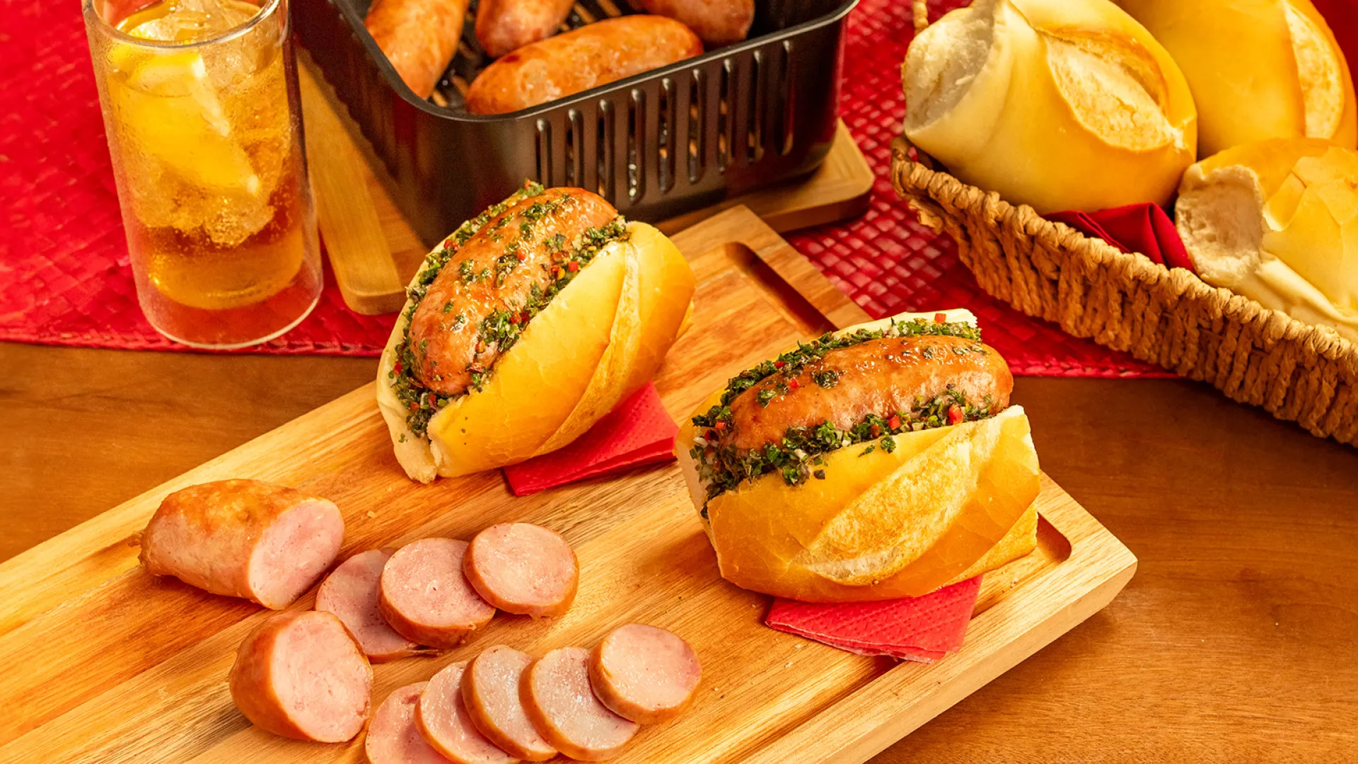 foto da receita Choripan de Linguiça Frescal