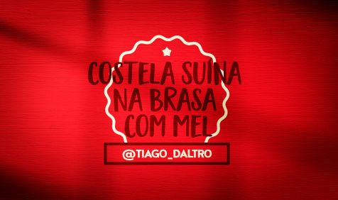 Costela suína na brasa Com Mel