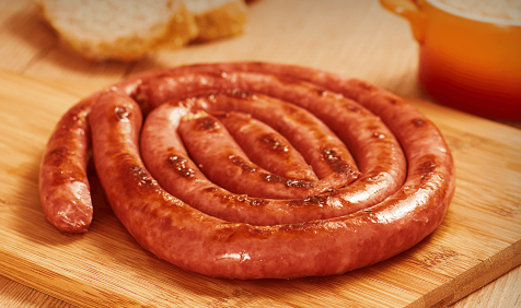 Linguiça Calabresa Enroladinha com Queijo Fundido