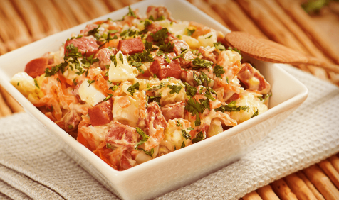 Salada com Linguiça Portuguesa