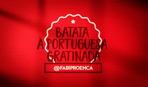 Batata à portuguesa gratinada
