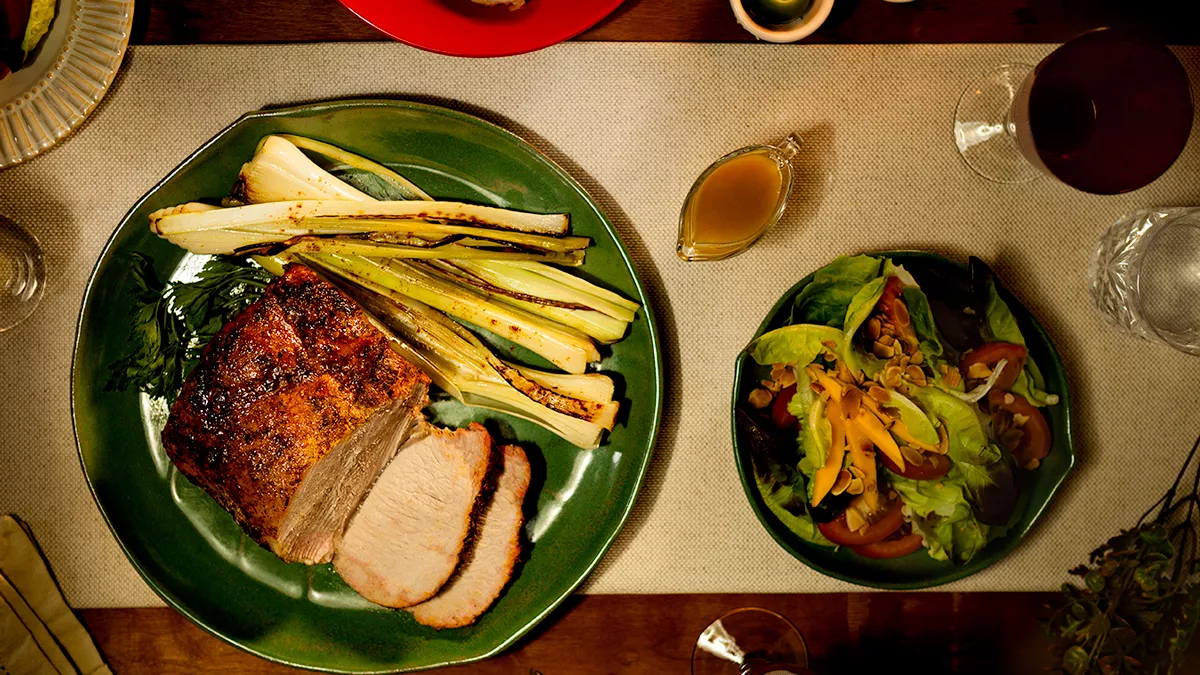 foto da receita Lombo com Páprica e Salada Refrescante