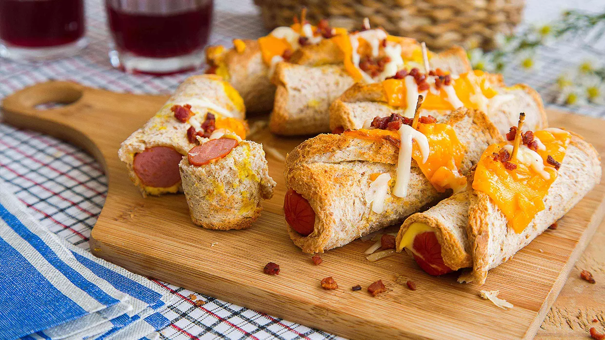 foto da receita Enroladinho Prático de Salsicha
