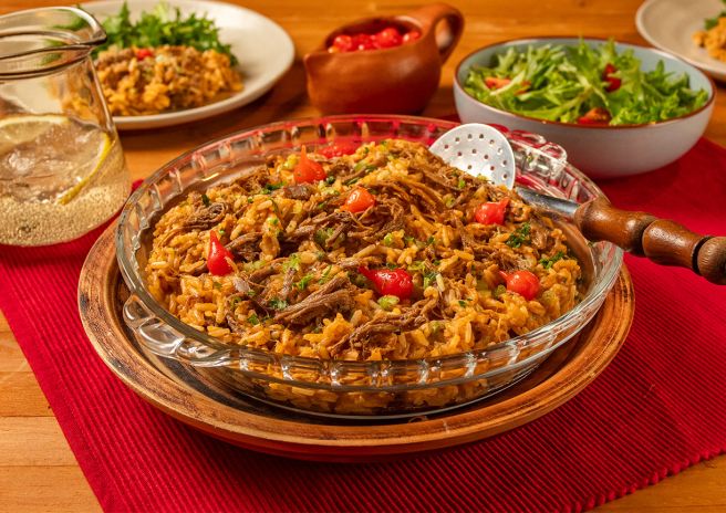 Arroz de Uma Panela com Maminha
