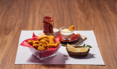 Mini Chicken com Molho de Philadelphia com Limão Siciliano