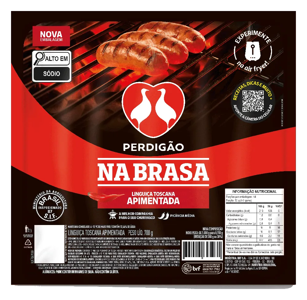 Linguiça Toscana Apimentada 700g