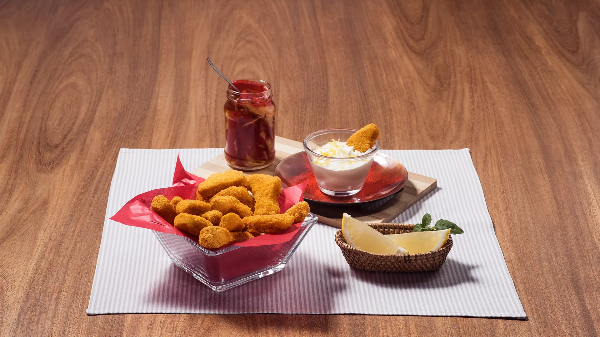 foto da receita Mini Chicken com Molho de Cream Cheese com Limão Siciliano