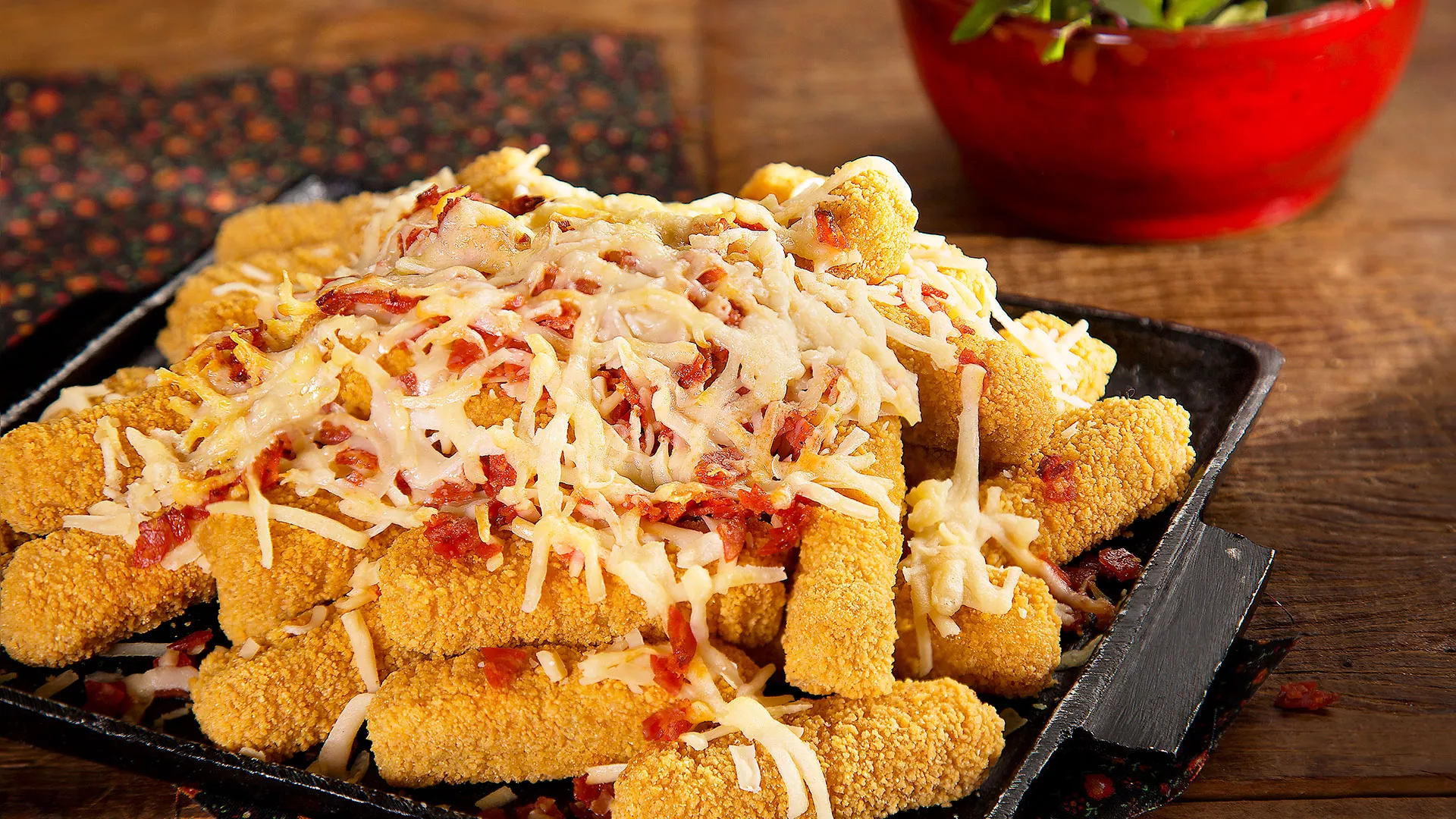 foto da receita Tirinhas com Queijo e Pepperoni