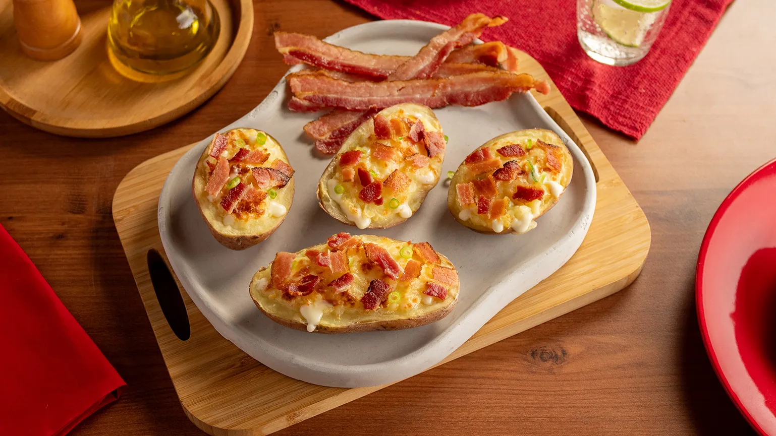 foto da receita Batata Recheada Cremosa com Bacon Crocante