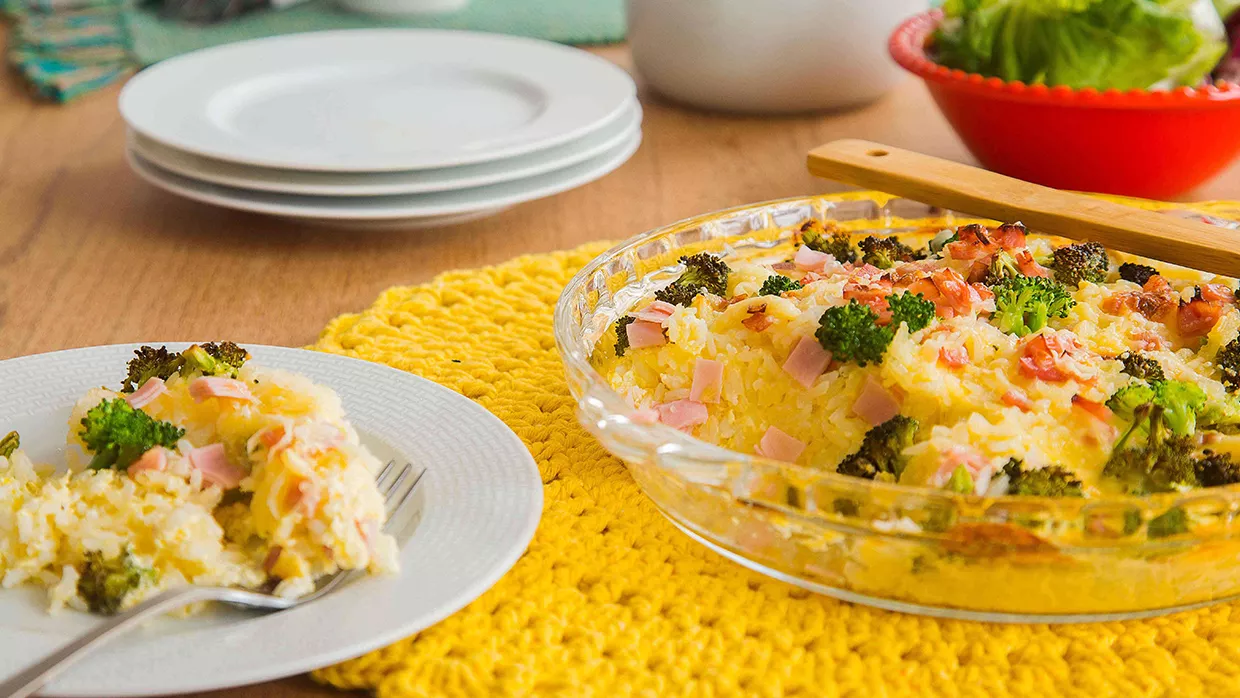 foto da receita Arroz de Forno com Presunto 