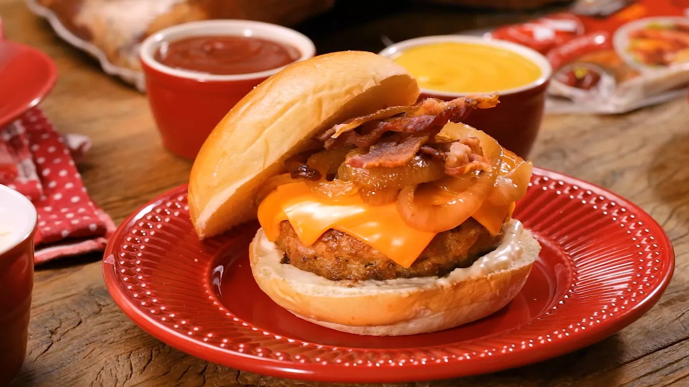 foto da receita Hambúrguer de Costela Suína