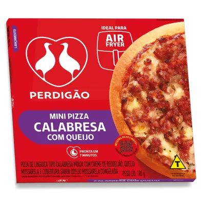 Mini Pizza Calabresa com Queijo