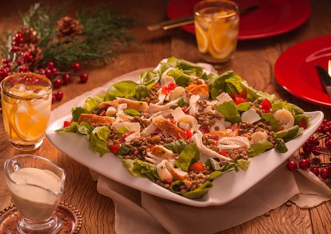 Salada de Lentilha e Chester