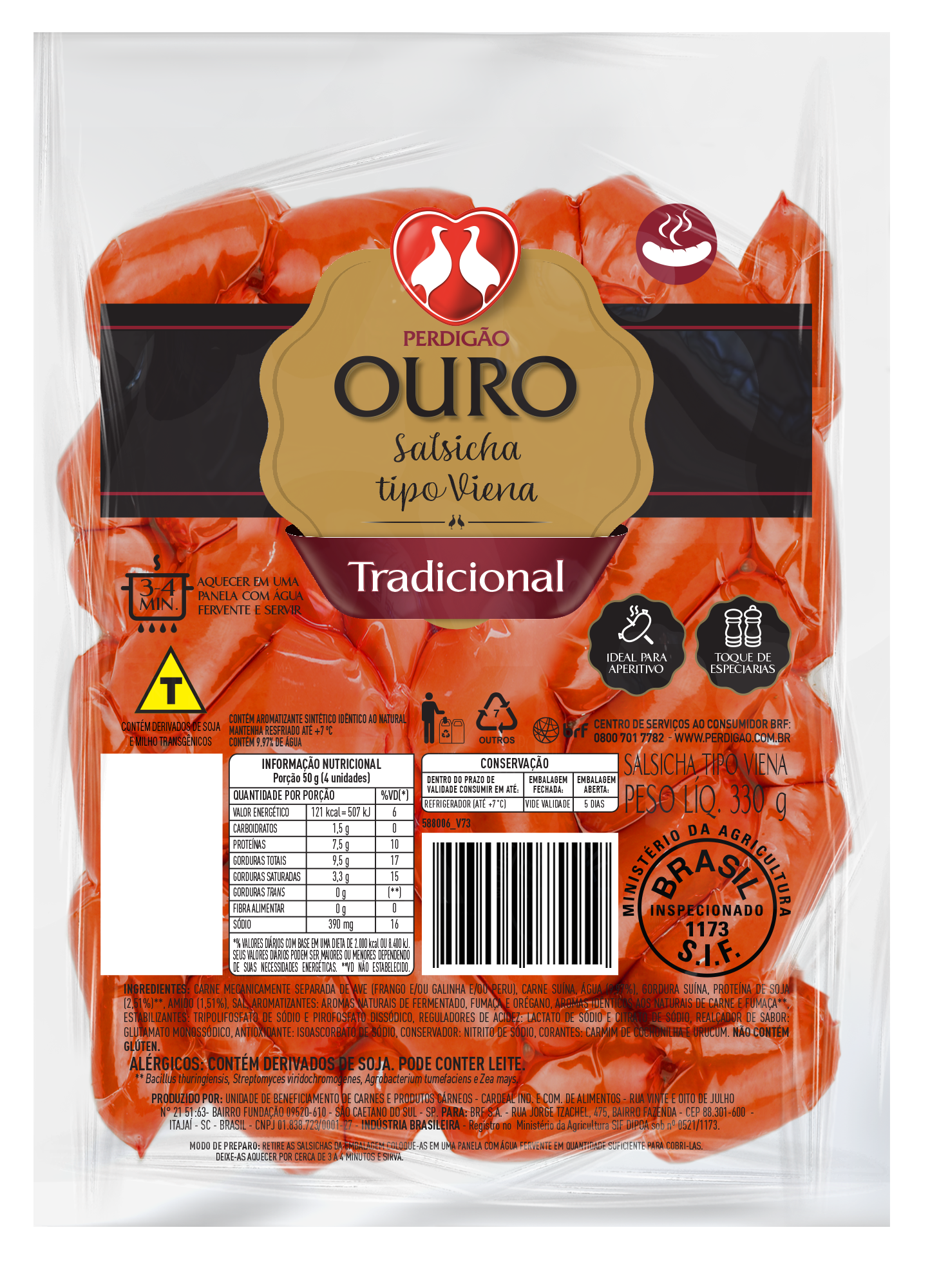 mini-salsicha-tradicional