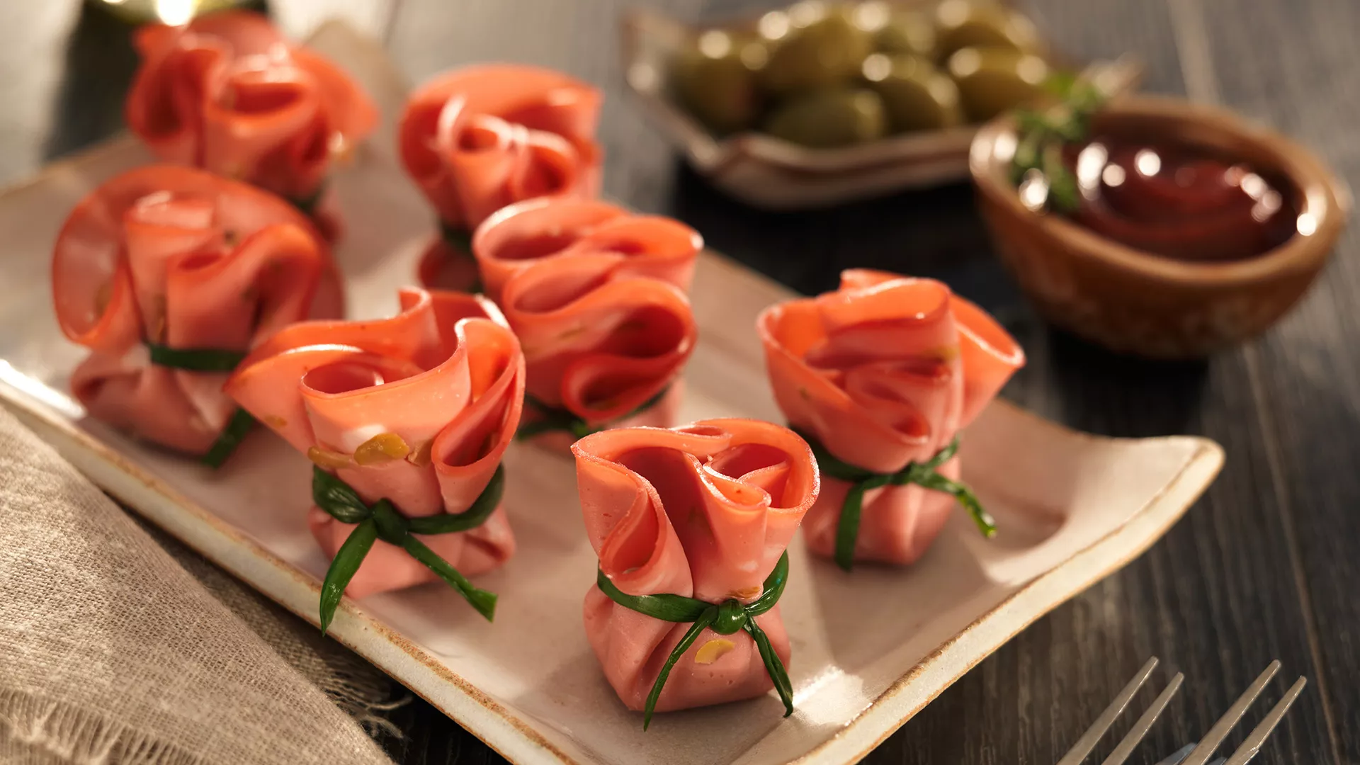 foto da receita Trouxinha de Mortadela Ouro Azeitona