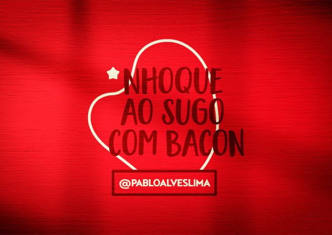 Nhoque ao sugo com bacon