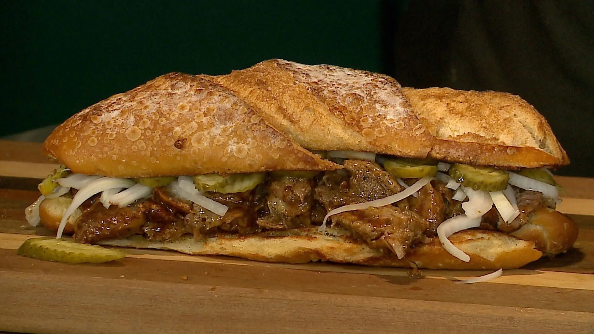 foto da receita Rib’s Sandwich