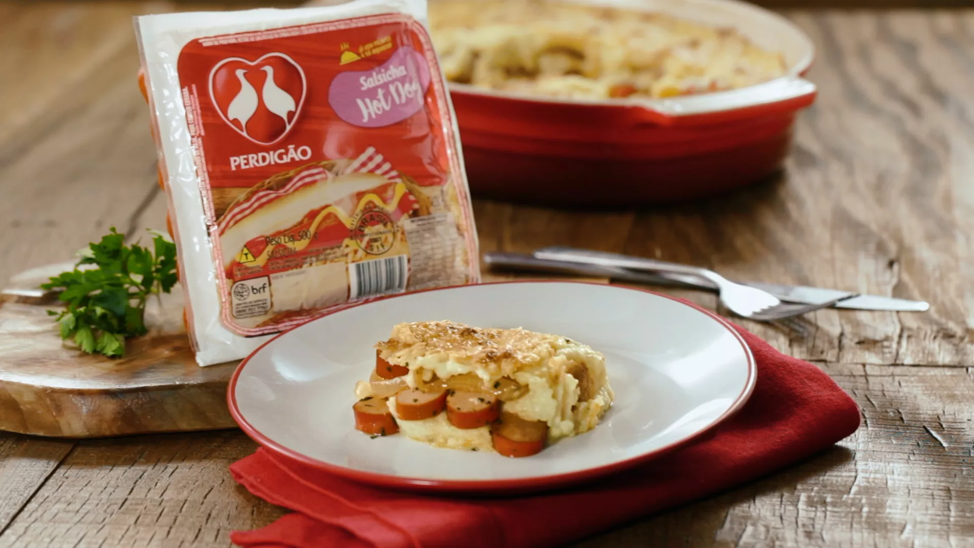 foto da receita Escondidinho de Salsicha