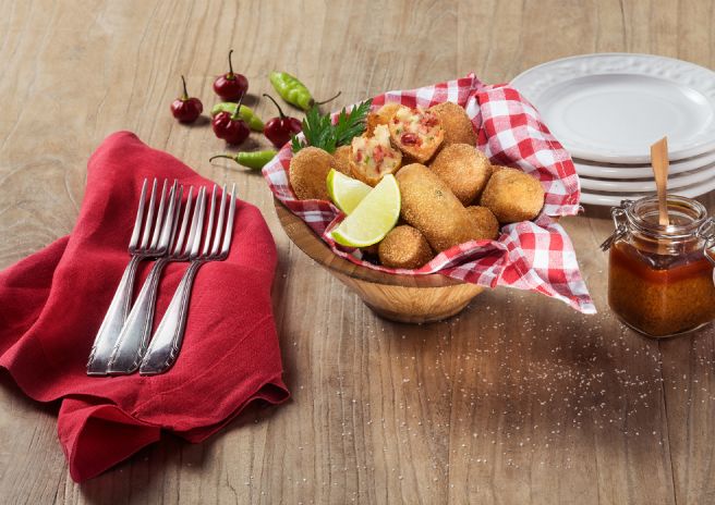 Croquete de Linguiça Calabresa