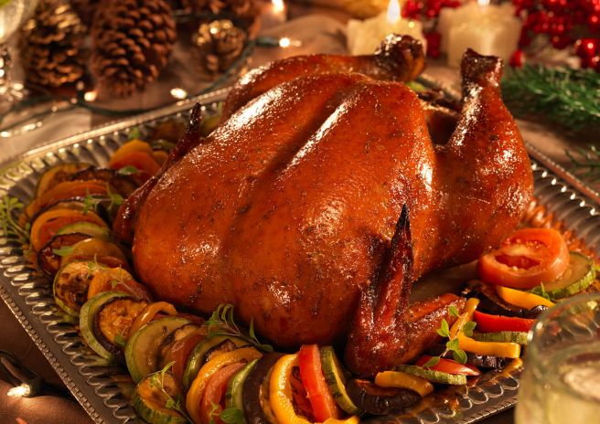 Chester com Ratattoulie ao molho de Chester