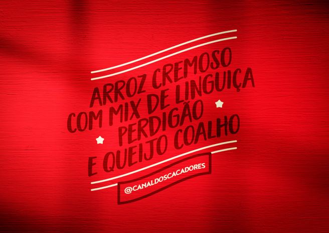 Arroz cremoso com mix de Linguiça Perdigão e queijo coalho