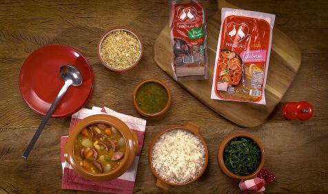Feijoada de Feijão Branco e Linguiça Defumada