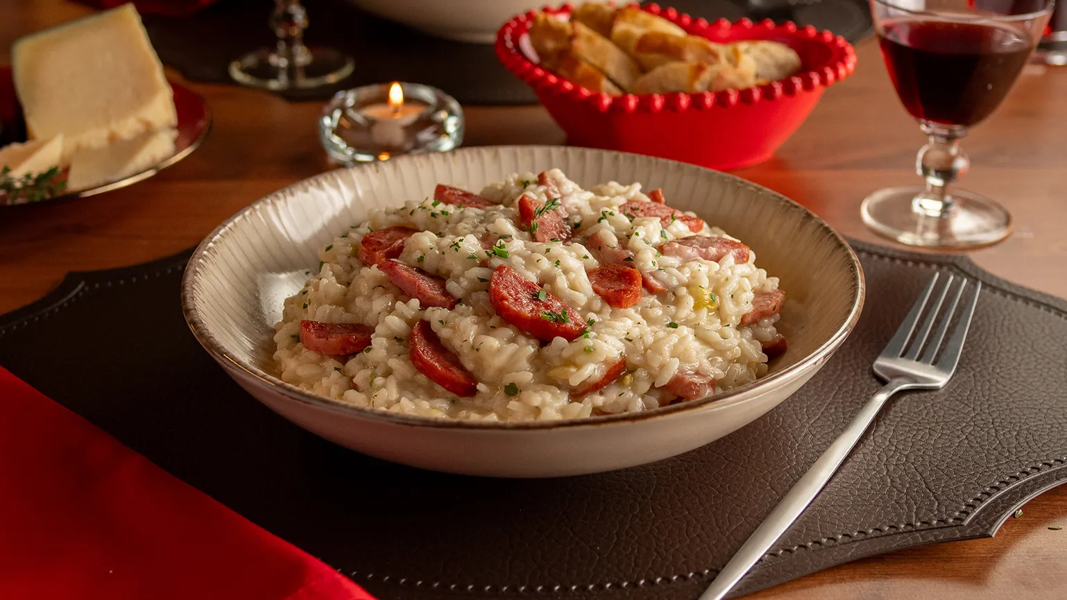 foto da receita Risoto de Calabresa