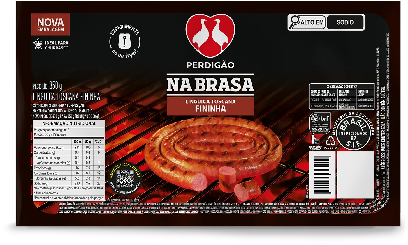 Linguiça Toscana Fininha 350g