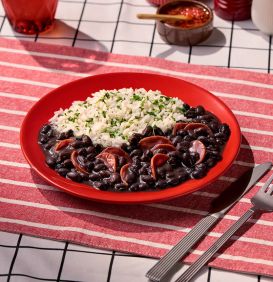 Feijoada e arroz com couve 300g