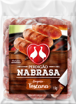 Linguiça toscana na brasa