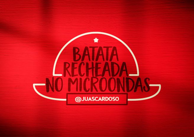 Batata Recheada no microondas