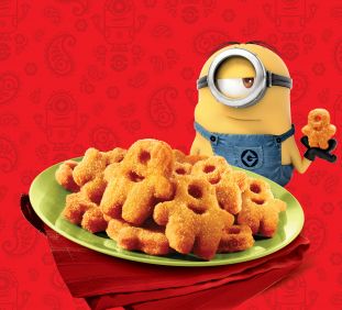 Minions mini chicken cenoura