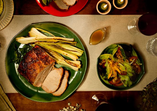 Lombo com Páprica e Salada Refrescante